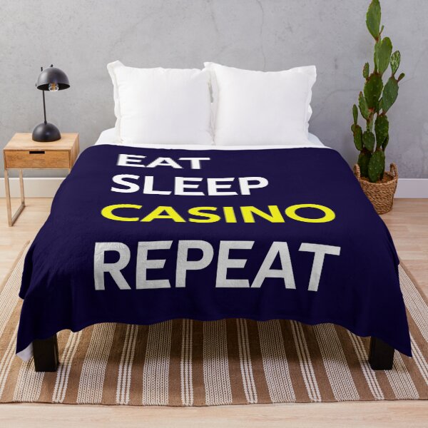 Item preview, Eat Sleep Casino Repeat designed and sold by CatArtStore.