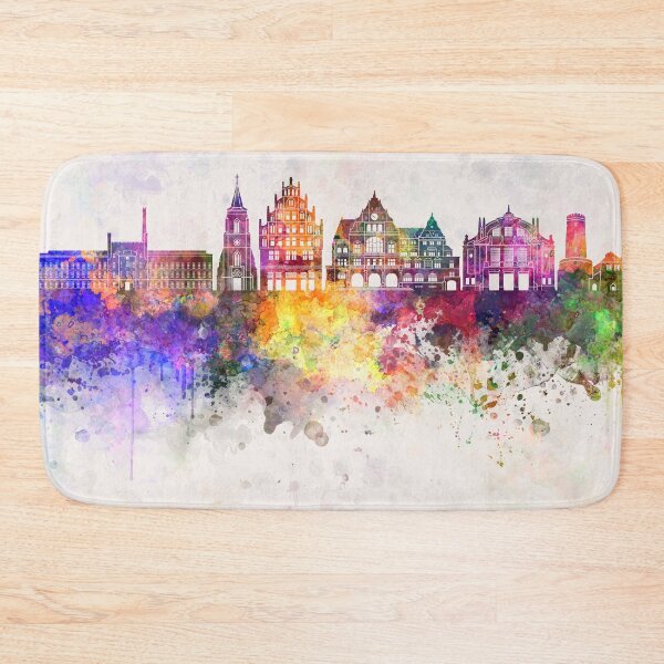 Item preview, Bielefeld watercolor background designed and sold by paulrommer.