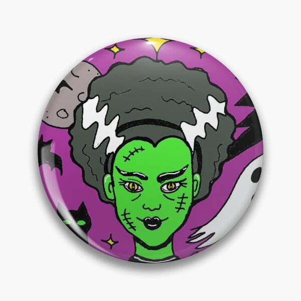 Item preview, Spooky Cute Bride of Frankenstein designed and sold by Intergalactic Unicorn: Art by Anna Schmidt.