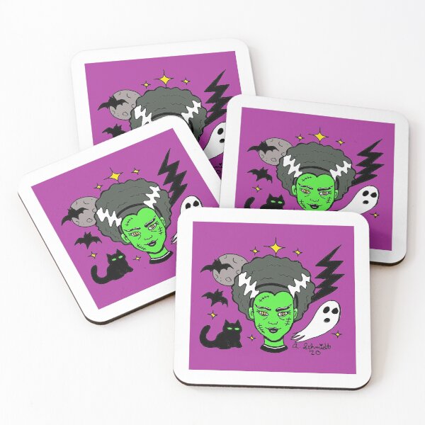 Item preview, Spooky Cute Bride of Frankenstein designed and sold by Intergalactic Unicorn: Art by Anna Schmidt.