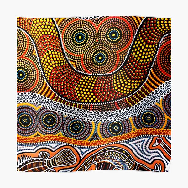 Art de points autochtones Poster