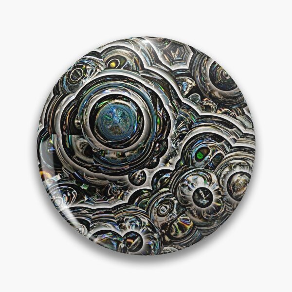 Item preview, Silver glitter bubble cells pattern designed and sold by Katho Menden.