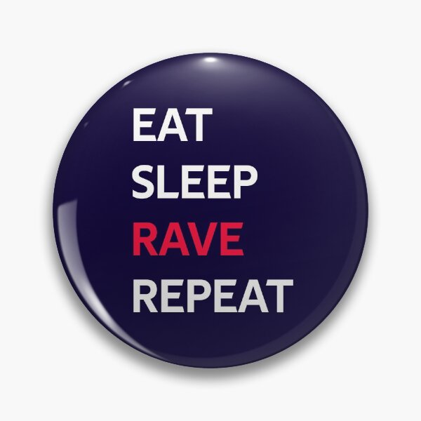 Item preview, Eat Sleep Rave Repeat designed and sold by CatArtStore.