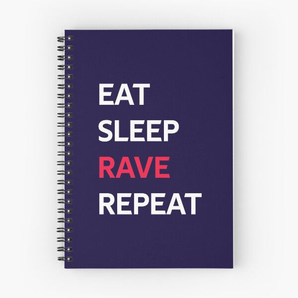 Item preview, Eat Sleep Rave Repeat designed and sold by CatArtStore.