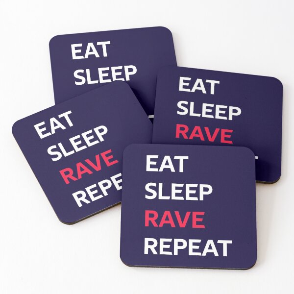 Artikelvorschau, Eat Sleep Rave Repeat entworfen und verkauft von CatArtStore.