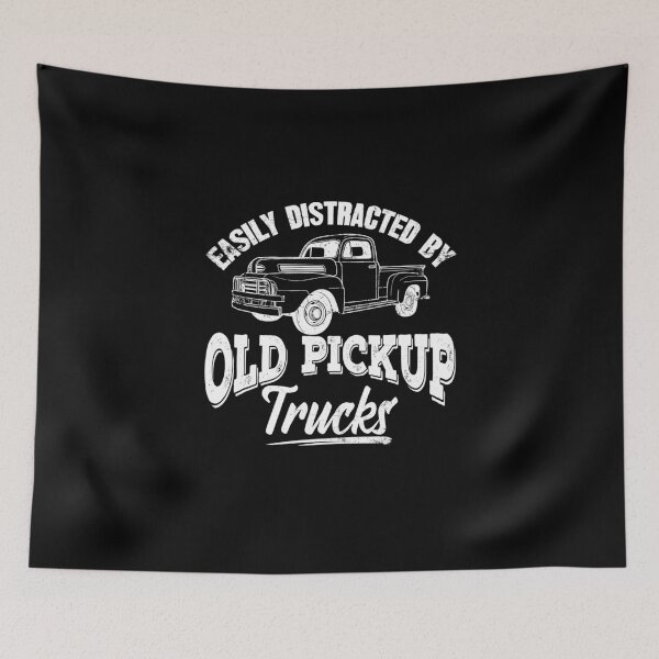Item preview, Easily Distracted By Old Pickup Trucks - Truck Driver designed and sold by Captain Mood.