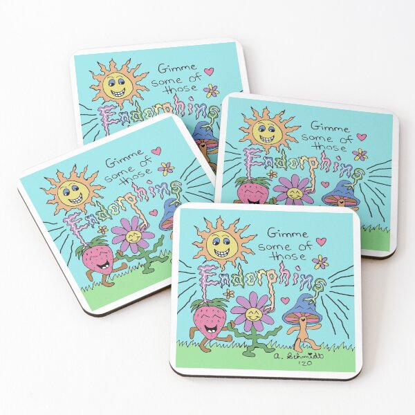 Item preview, Gimme Some of Those Endorphins designed and sold by Intergalactic Unicorn: Art by Anna Schmidt.