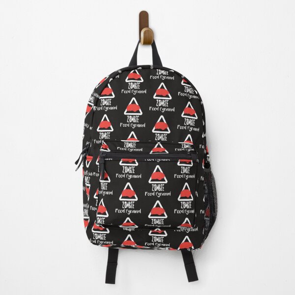 Zombie Food Pyramid Brains Backpack