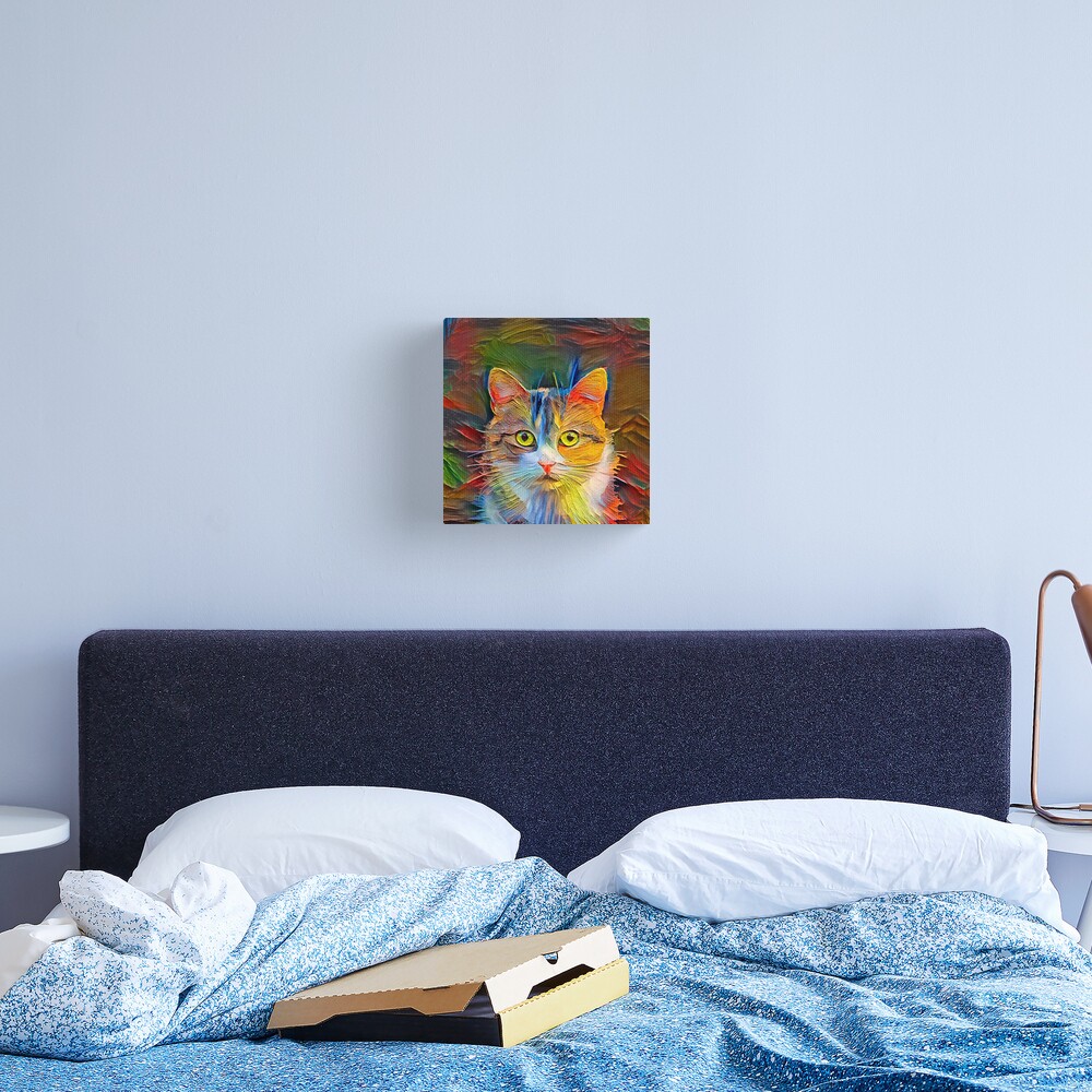 Abstractions of abstract cat Canvas Print