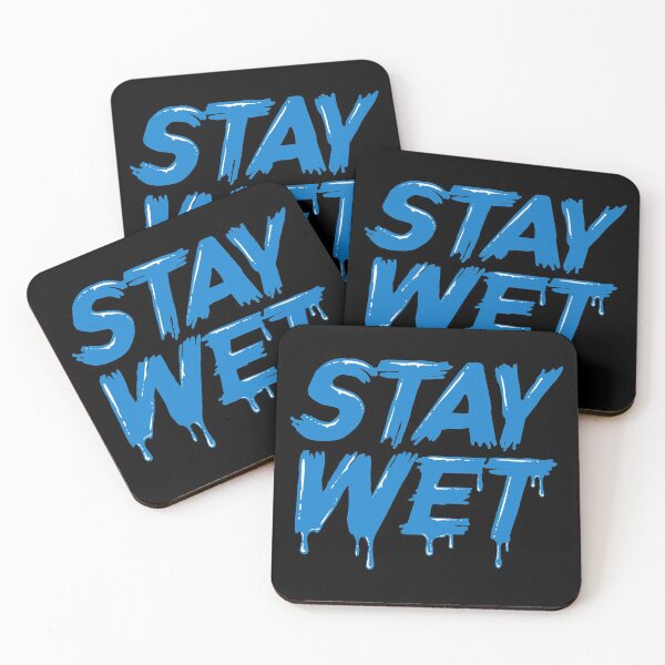 Item preview, STAY WET Cool and Fresh Design for Surfers and Ocean Lovers designed and sold by JOYSURF-LAB.
