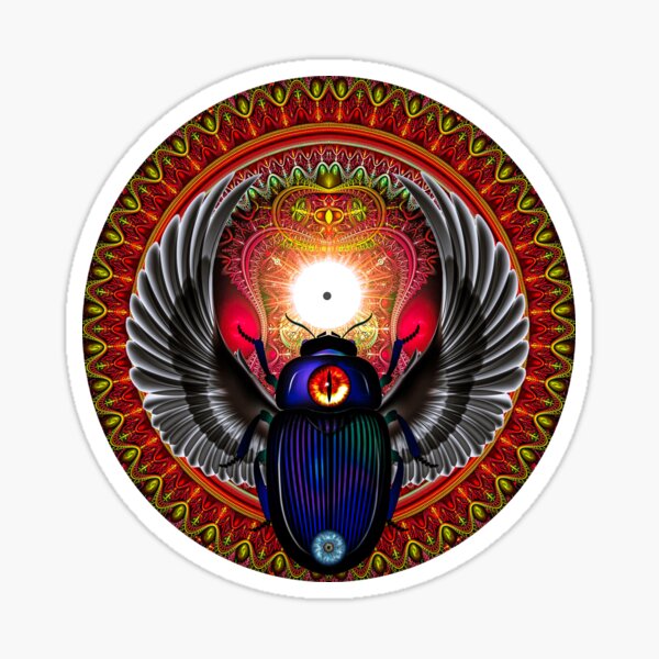 AFRICAN SUN DEITY: KHEPRA / KHEPRI / KEFE-ORA Sticker