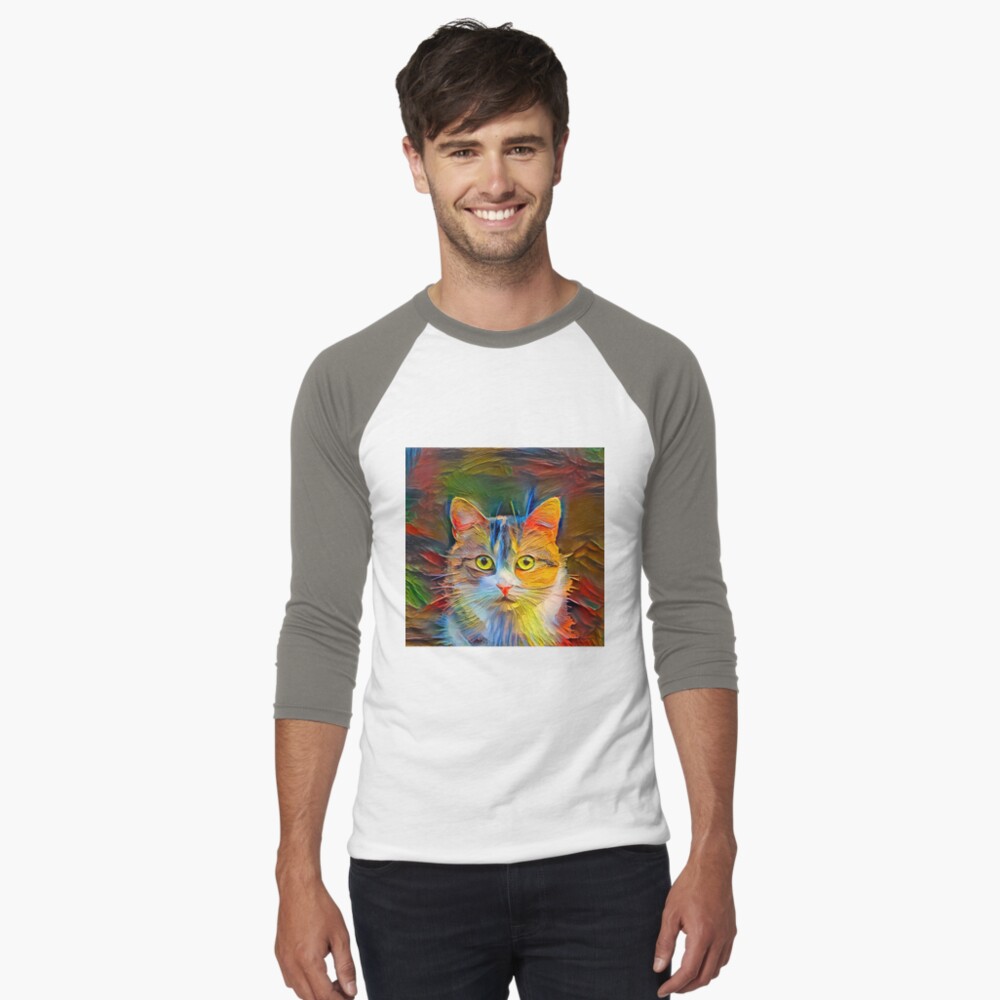 Item preview, Baseball ¾ Sleeve T-Shirt designed and sold by blackhalt.