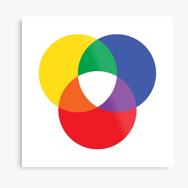 Tricolour pattern Metal Print