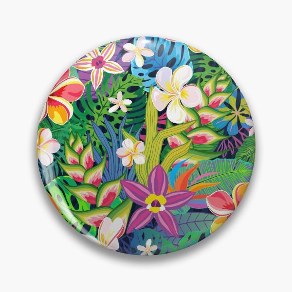 Item preview, Colorful Tropical Summer Flowers designed and sold by Vector Scout Lab.