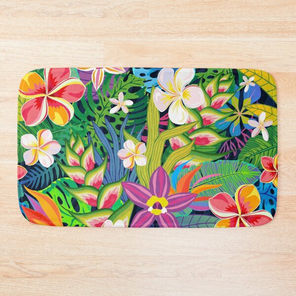 Item preview, Colorful Tropical Summer Flowers designed and sold by Vector Scout Lab.