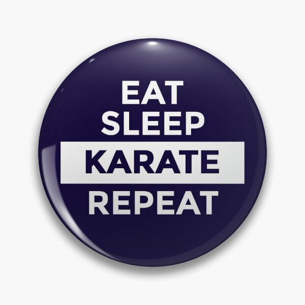 Item preview, Eat Sleep Karate Repeat designed and sold by CatArtStore.