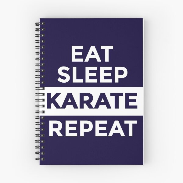 Item preview, Eat Sleep Karate Repeat designed and sold by CatArtStore.