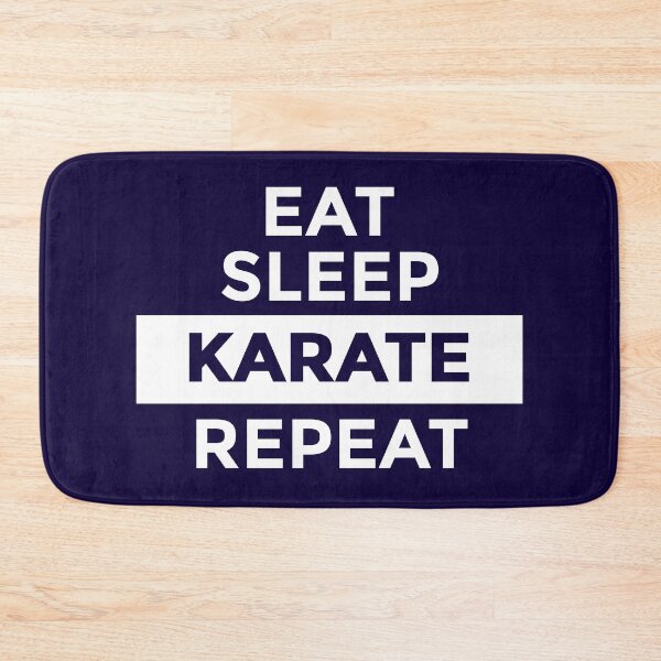 Item preview, Eat Sleep Karate Repeat designed and sold by CatArtStore.