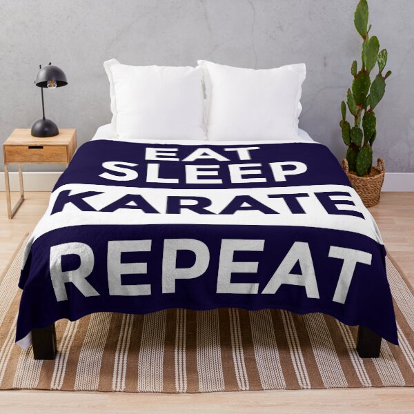 Item preview, Eat Sleep Karate Repeat designed and sold by CatArtStore.