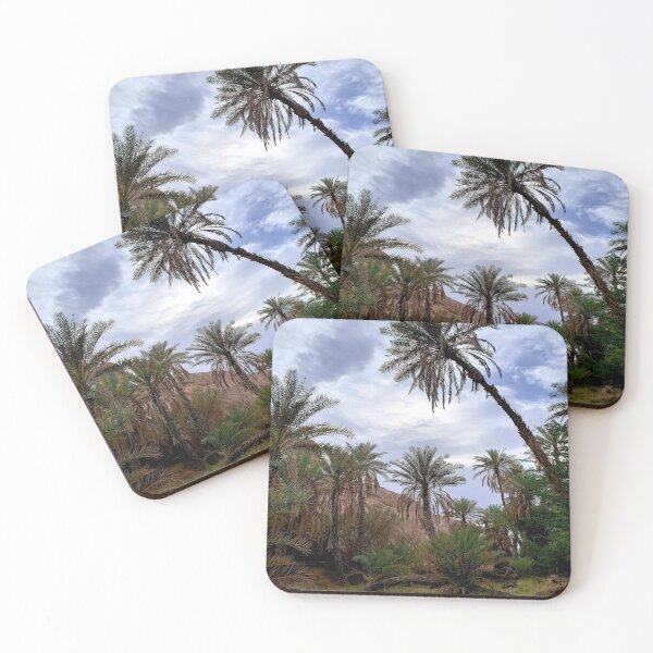 Item preview, Natural palm trees with mountains and cloudy sky  designed and sold by saldesign433.