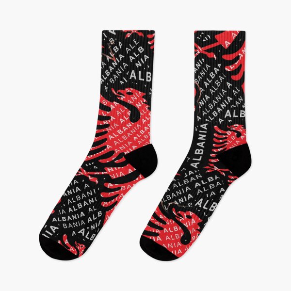 Item preview, Albanian flag pattern 5 designed and sold by B & K     Store.