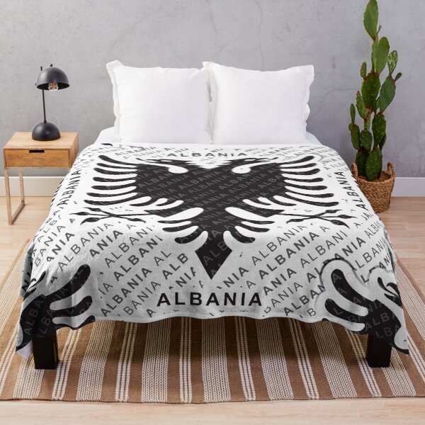 Item preview, Albanian flag pattern 3 designed and sold by B & K     Store.