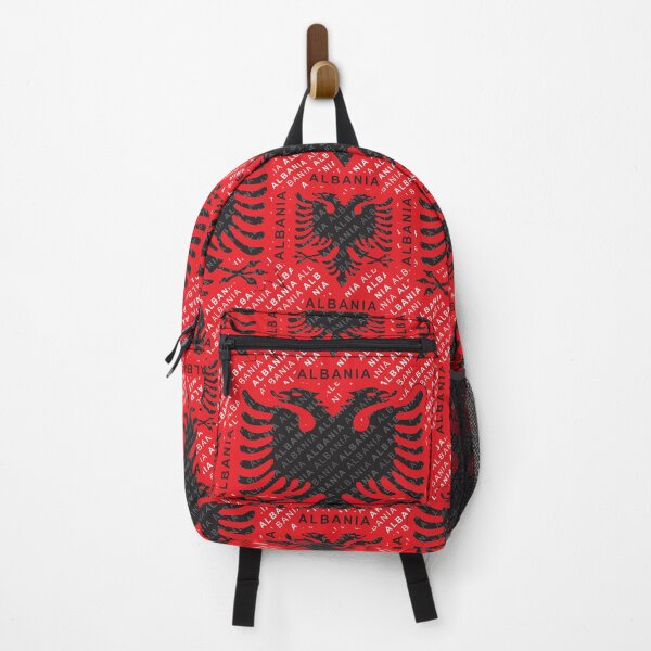 Albanian flag pattern 2 Backpack