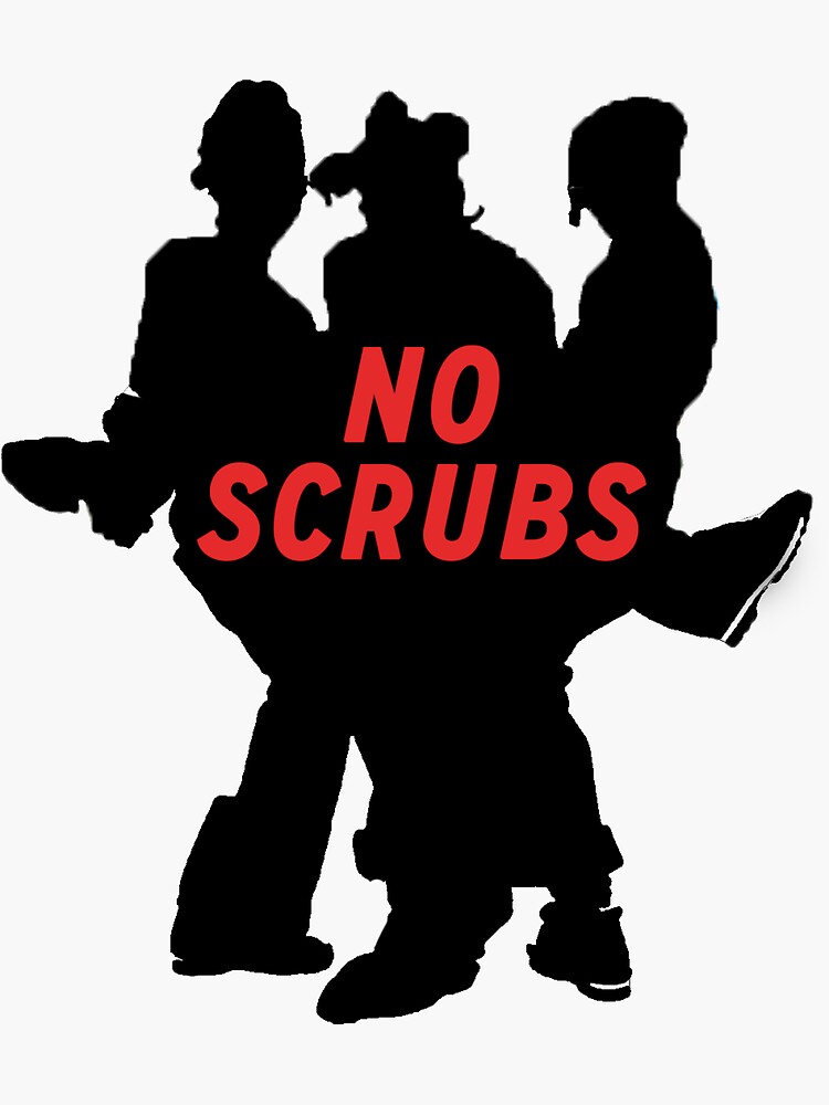 "no scrubs tlc silhouette" Sticker for Sale by karanology Redbubble
