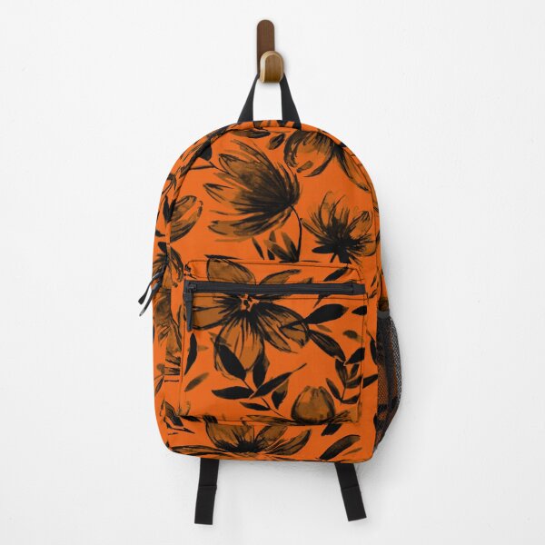 Item preview, Orange & Black Watercolor Flowers designed and sold by B & K     Store.