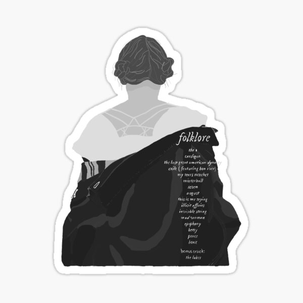 Taylor Swift Black Stickers for Sale