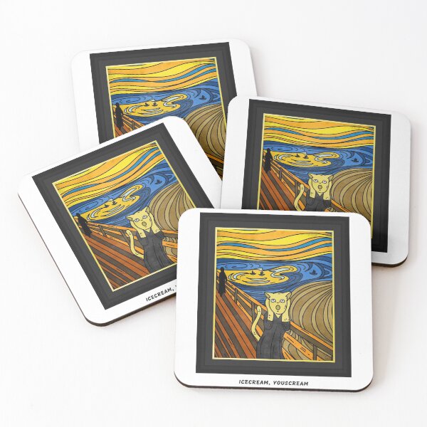 Item preview, Icecream, youscream - The scream painting pun - Edward Munch designed and sold by KauzSL.