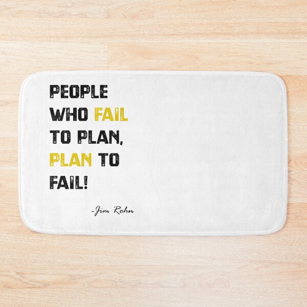 Item preview, Plan or Fail - Jim Rohn quote designed and sold by MnA-Designs.