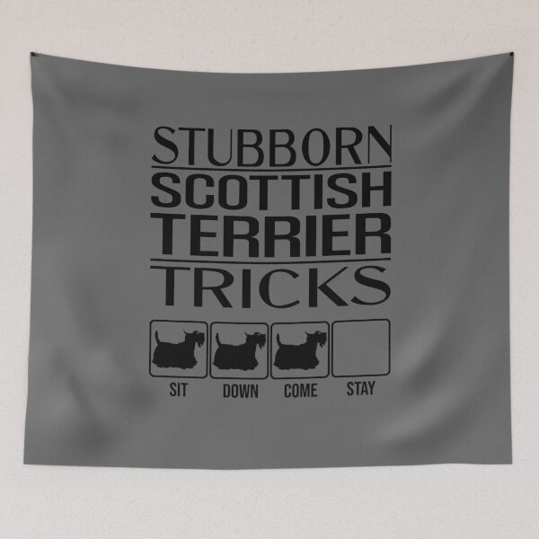 Item preview, Scottish Terrier - Stubborn Scottish Terrier Tricks / Stubborn Dog Tricks, funny gift idea designed and sold by HEJAshirts.