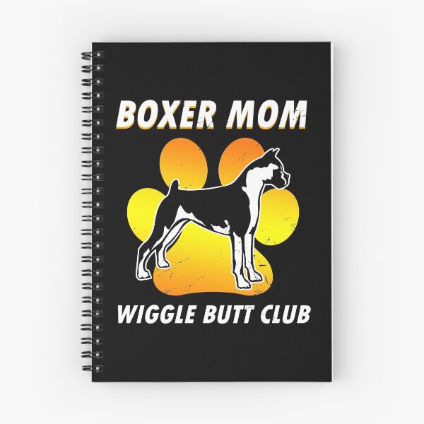 Item preview, Boxer Mom Wiggle Butt Club design, Boxer design, Dog design design designed and sold by Lisbob.