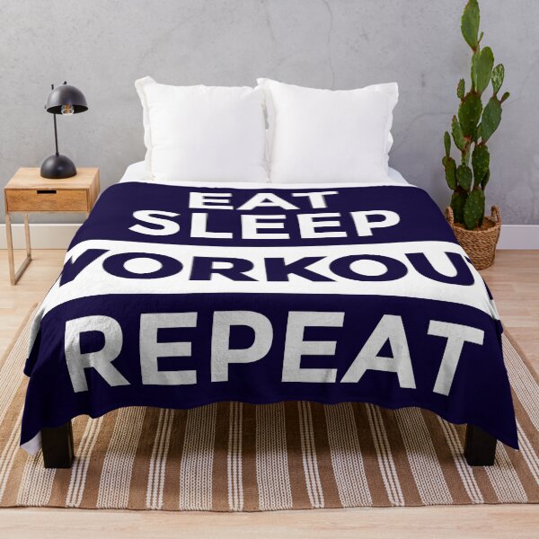 Item preview, Eat Sleep Workout Repeat designed and sold by CatArtStore.