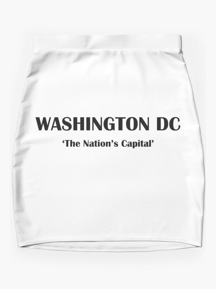 Disover Washington DC The Nations Capital - City Nickname Artwork Mini Skirt