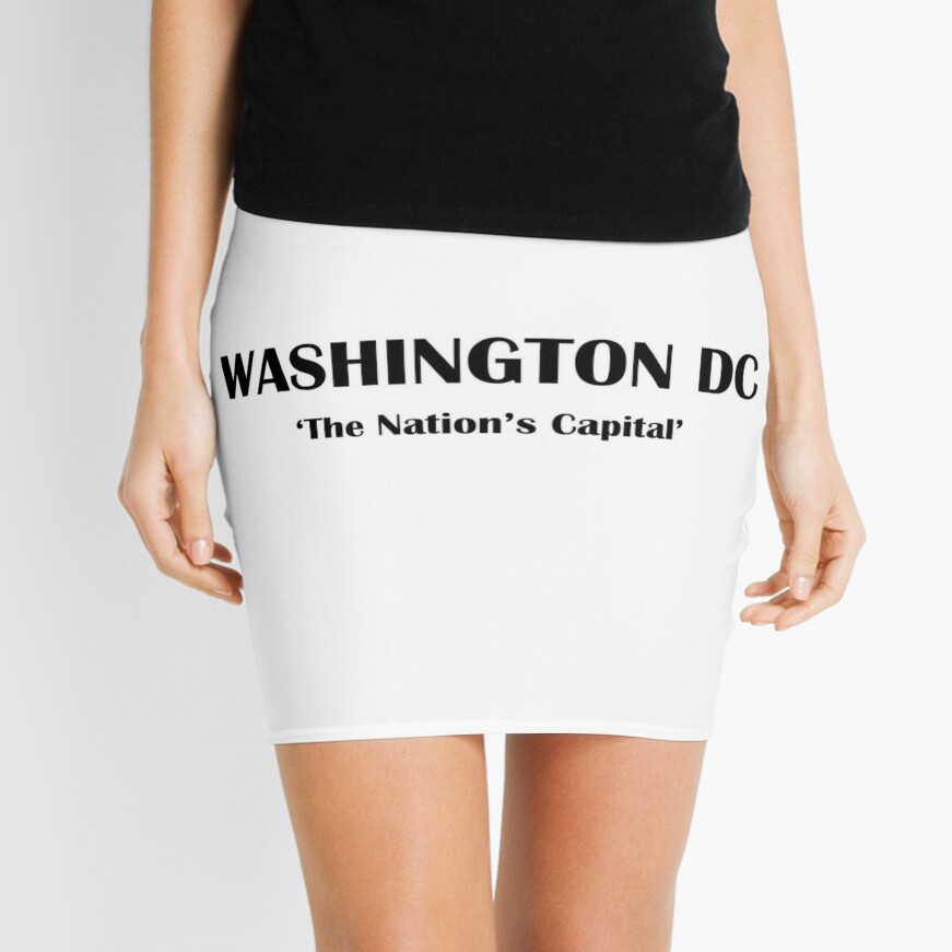 Discover Washington DC The Nations Capital - City Nickname Artwork Mini Skirt