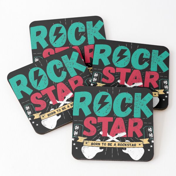 Artikelvorschau, Geboren, um ein Rockstar-Design zu sein, Rock'n'Roll-Geschenk, Rock-On-Grafik entworfen und verkauft von Lisbob.