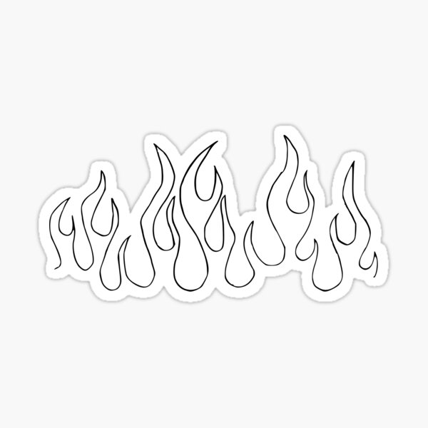 Pegatina «Flama de fuego» de arteo | Redbubble
