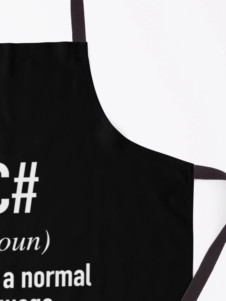 Thumbnail 3 of 6, Apron, C Programming Language Defined - Programmer - Coder designed and sold by HiddenVerb.