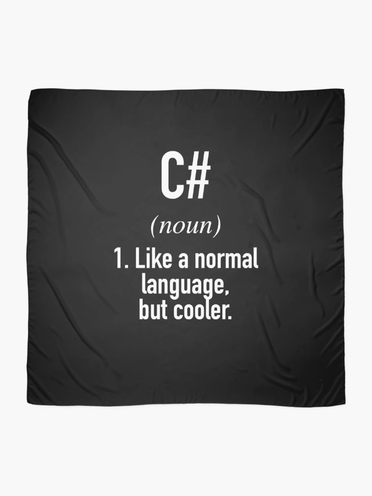 Thumbnail 2 of 3, Scarf, C Programming Language Defined - Programmer - Coder designed and sold by HiddenVerb.