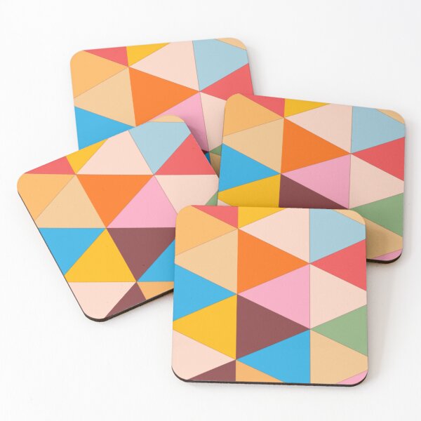 Item preview, Colored Triangles designed and sold by Doodlehub.