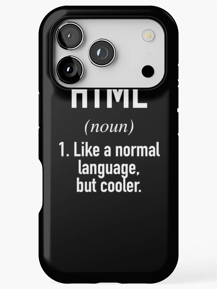 Thumbnail 1 of 4, iPhone Case, HTML Programming Language Defined - Programmer - Coder designed and sold by HiddenVerb.