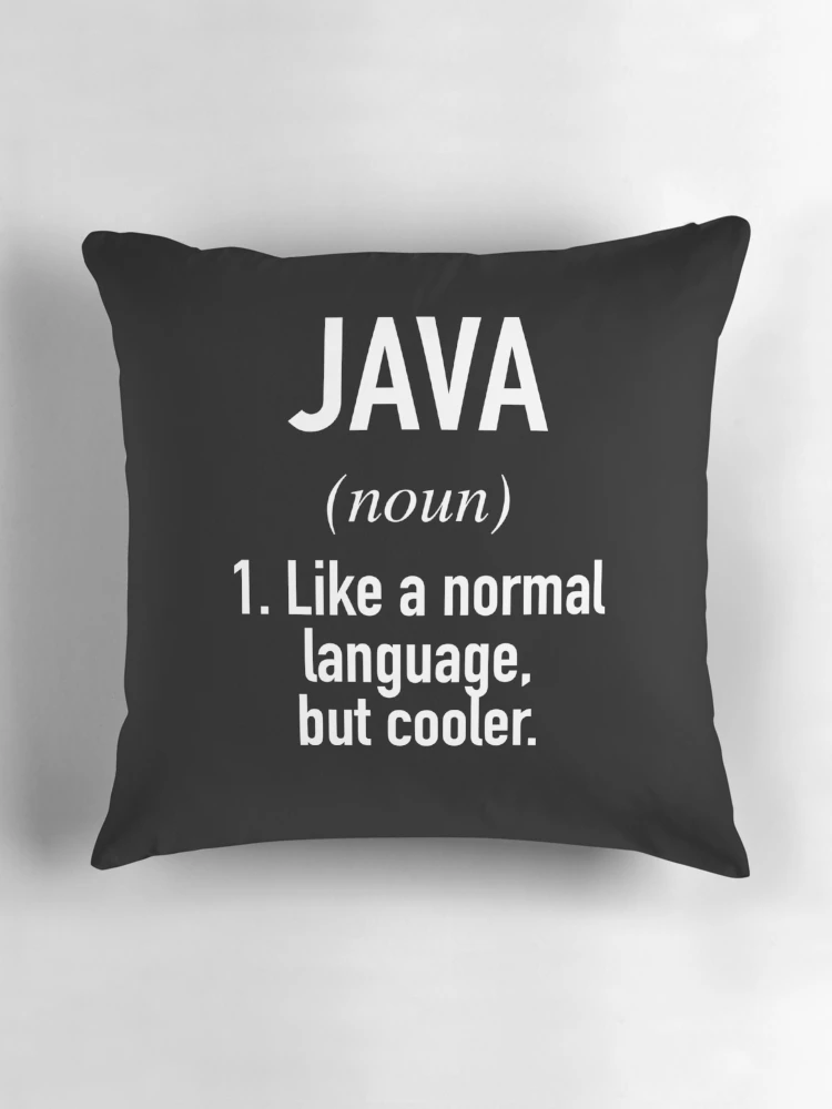 Thumbnail 3 of 4, Pillow, Java Programming Language Defined - Programmer - Coder designed and sold by HiddenVerb.