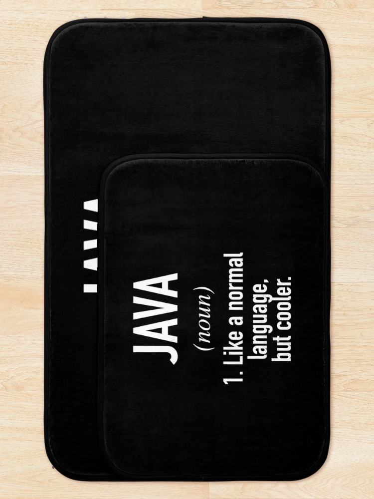 Thumbnail 5 of 6, Bath Mat, Java Programming Language Defined - Programmer - Coder designed and sold by HiddenVerb.