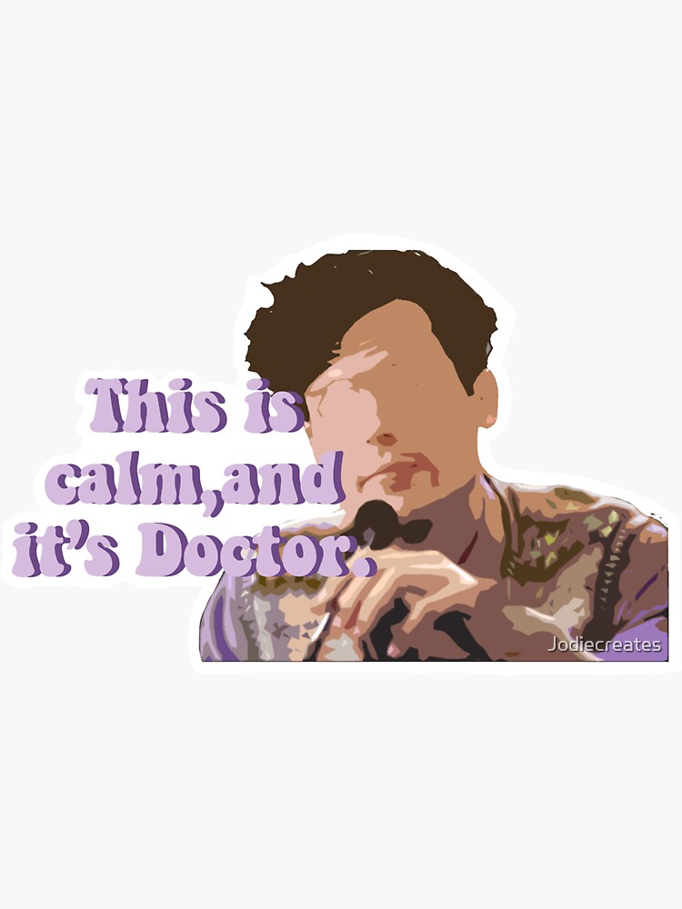 Thumbnail 3 von 3, Sticker, Das ist ruhig und sein Arzt / Reid. designt und verkauft von Jodiecreates.