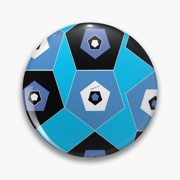 Item preview, Polygon ' Black white blue' designed and sold by Banta.