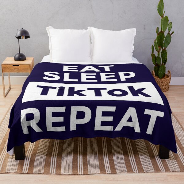 Artikelvorschau, Eat Sleep TikTok Repeat entworfen und verkauft von CatArtStore.