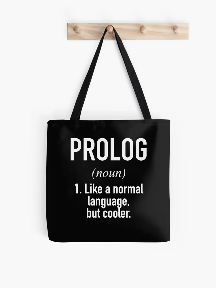 Thumbnail 1 of 2, Tote Bag, Prolog Programming Language Defined - Programmer - Coder designed and sold by HiddenVerb.
