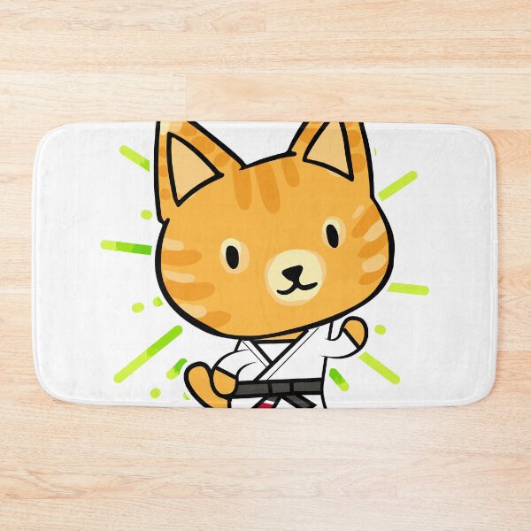 Item preview, Brazilian Jiu Jitsu Cat Gift Design Kawaii BJJ Fans product designed and sold by Lisbob.